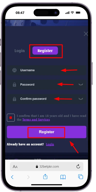 betpkr Register